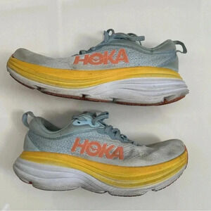 Hoka One One Bondi 8 1127954 SSCA Blue Running Shoes Sneakers • Women’s 8
